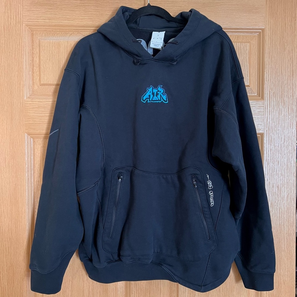 Nike x Off-White Fleece Hoodie, size small, black
